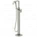 Jacuzzi NW5582 Freestanding Tub Filler with Metal Lever Handle  Built-In Diverte  Brushed Nickel - B072L3PQ76